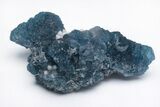 Blue, Cubic/Octahedral Fluorite on Quartz - Inner Mongolia #213839-1